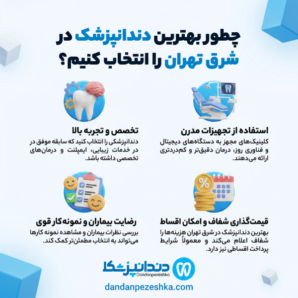 بهترین دندانپزشک در شرق تهران چه ویژگی‌هایی دارد؟