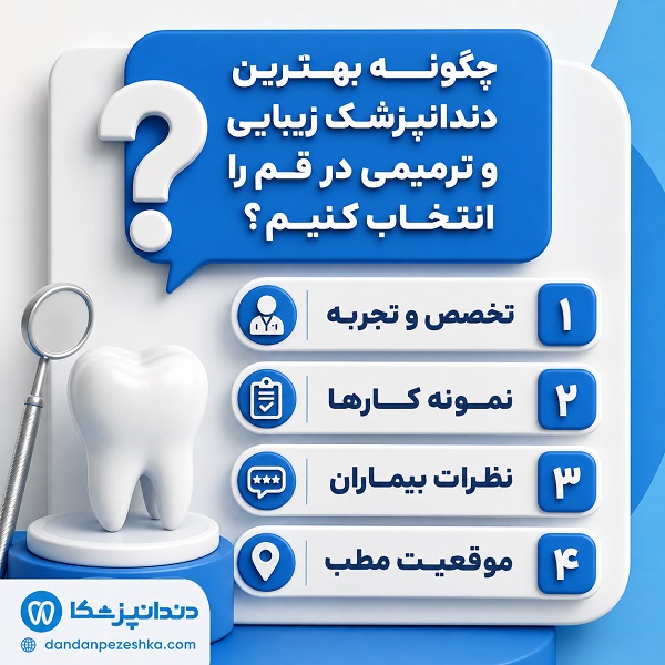 چگونه بهترین دندانپزشک زیبایی و ترمیمی در قم را انتخاب کنیم؟