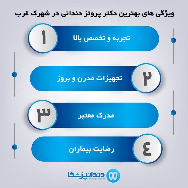 خدمات بهترین دکتر پروتز دندان در شهرک غرب