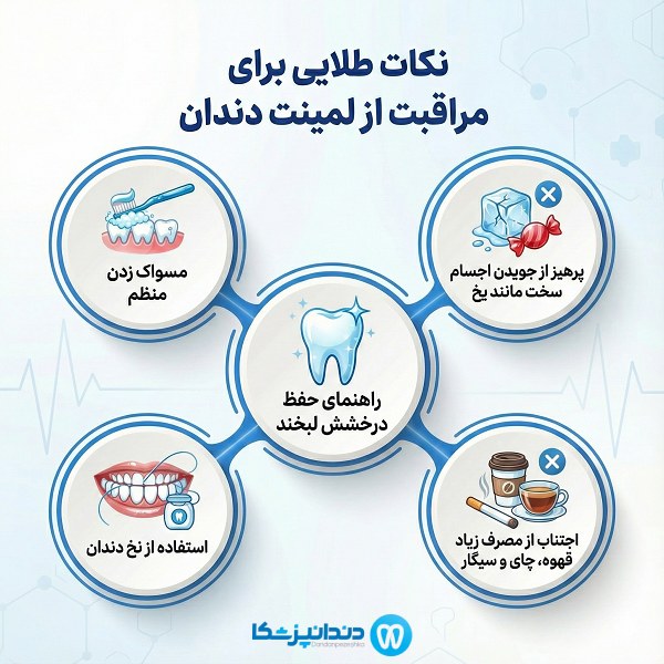 نکات طلایی برای مراقبت از لمینت دندان