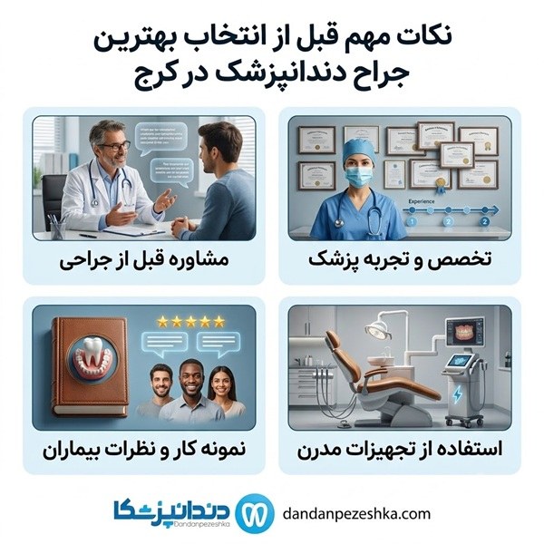 نکات مهم قبل از انتخاب بهترین جراح دندانپزشک در کرج