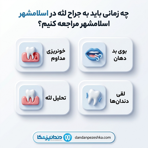 معیارهای انتخاب بهترین دکتر جراح لثه در اسلامشهر