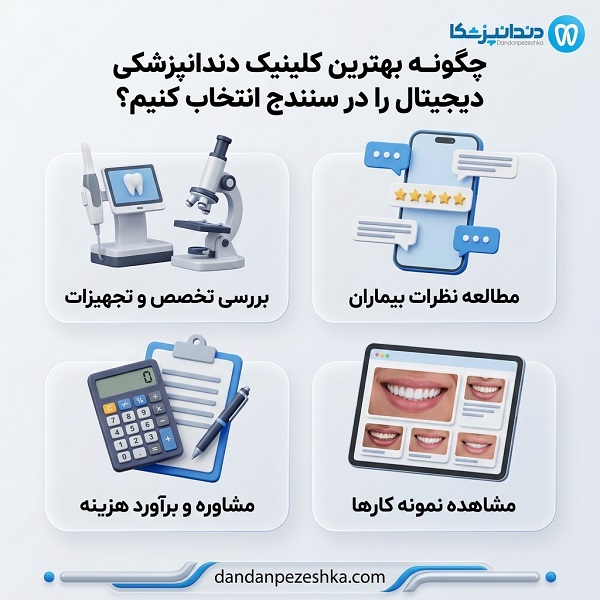 خدمات بهترین کلینیک‌های دندانپزشکی دیجیتال در سنندج