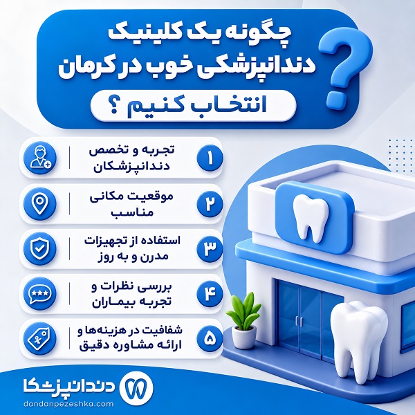 راهنمای انتخاب بهترین کلینیک دندانپزشکی در کرمان
