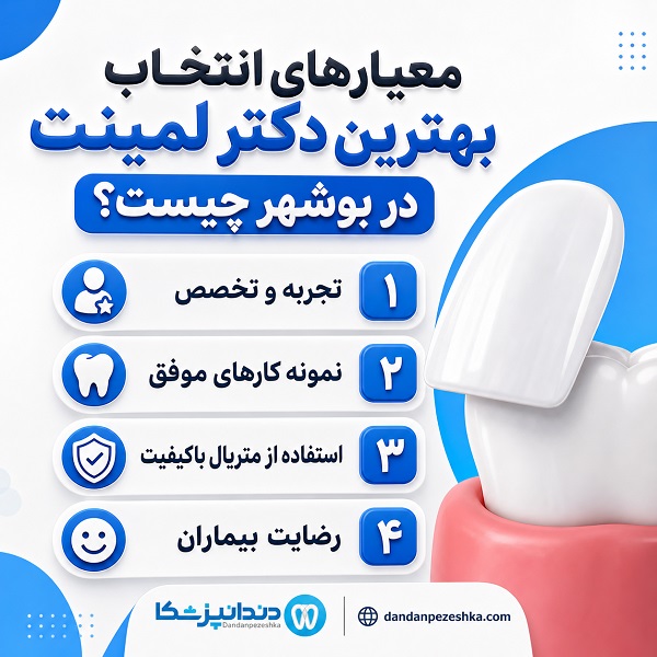 معیارهای انتخاب بهترین دکتر لمینت در بوشهر