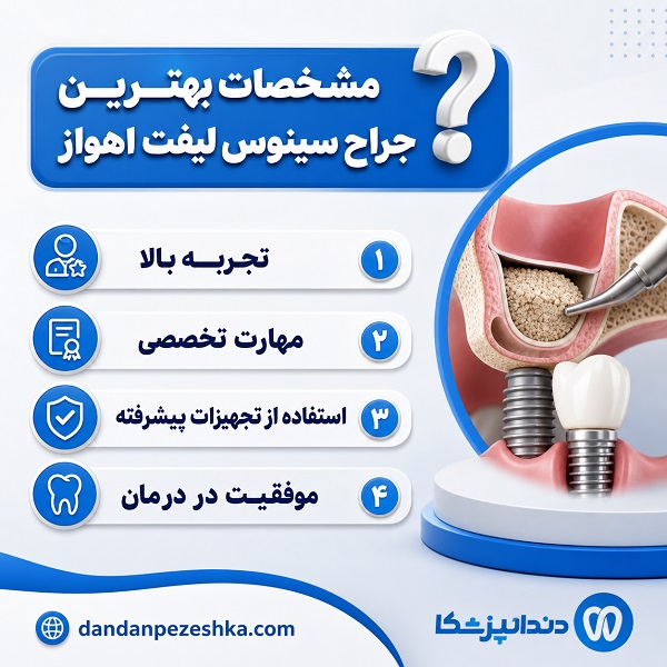 مشخصات بهترین جراح سینوس لیفت اهواز